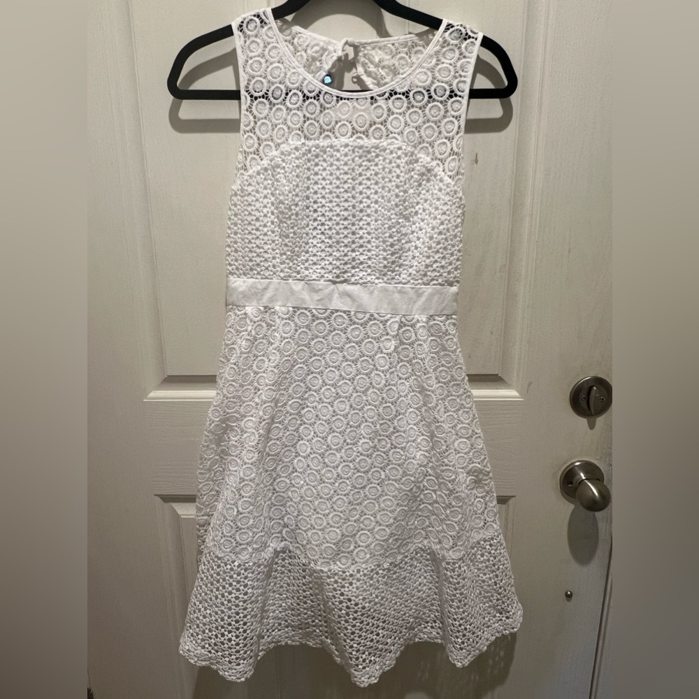 INC‎ Cotton crochet White  Dress
